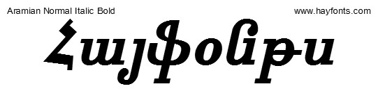 Aramian Normal Italic Bold