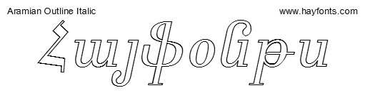 Aramian Outline Italic