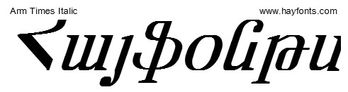 Arm Times Italic